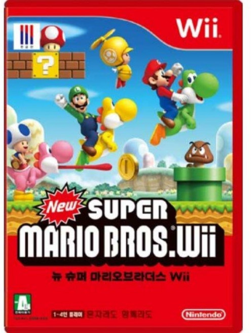 닌텐도wii 뉴슈퍼마리오브라더스 정식발매 중고 깨끗한 A급