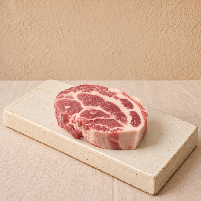 초록온담 국내산 1등급 한돈 목살 구이용 냉장 돼지고기, 1개, 1kg