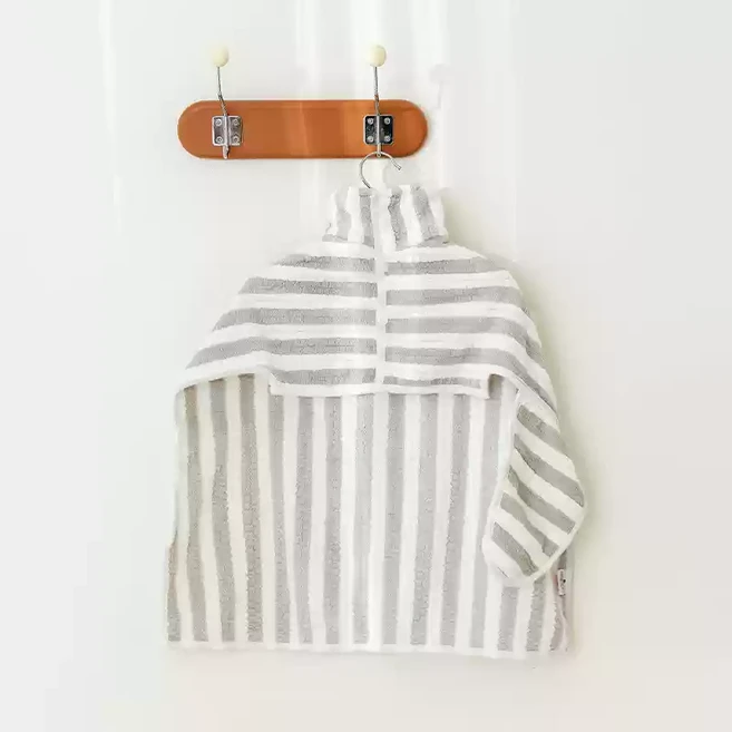 허그마이펫 강아지 샤워가운 수건 목욕타올 (S/M/L), 1개, 실버그레이