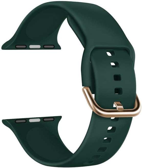 Apple Watch 10 Ultra 2 실리콘 스트랩 iWatch9 스트랩 Apple Watch 솔리드 컬러 스트랩에 적용 가능, 8# 다크 그린 S1042/41/40/38