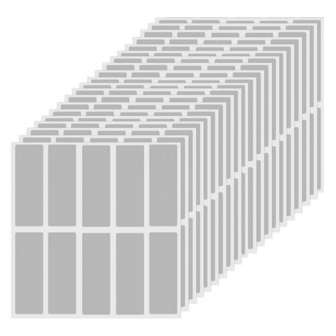 사각 스크래치 스티커 6cm*2.5cm 복권 만들기, 그레이(S1220), 200개