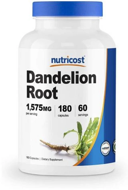뉴트리코스트 민들레 뿌리 1575mg 180캡슐 (2개월분) 글루텐프리 NON-GMO Dandelion Root, 180정, 1 - 쿠팡