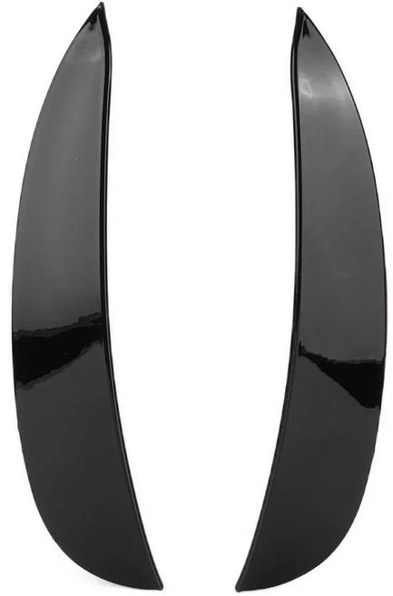 카나드 자동차 앞 범퍼 ABS 스포일러 윙 교체 메르세데스 벤츠 E 클래스 W213 AMG 라인 2 개, [01] 카나드 Black