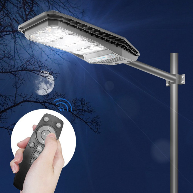 태양광 가로등 태양열 센서등 LED 투광등 정원등, 태양광 블랙 감지일체형-200W