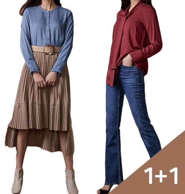 [1+1] 루시앙 실키 블라우스 2개