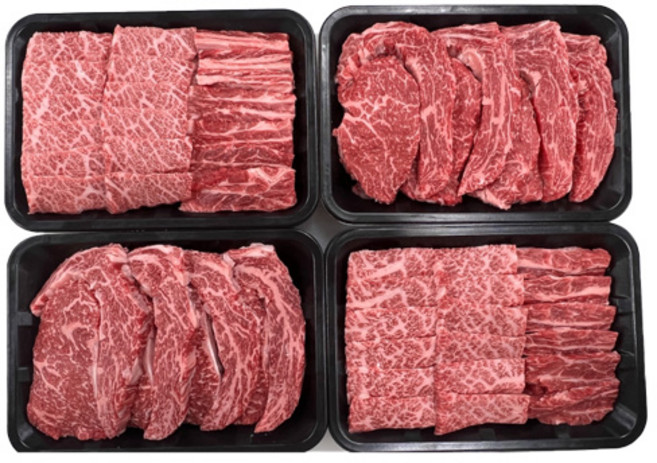 [영풍영농축산법인] 1등급 한우 등심 갈비살 VIP 선물세트 2kg, 1개