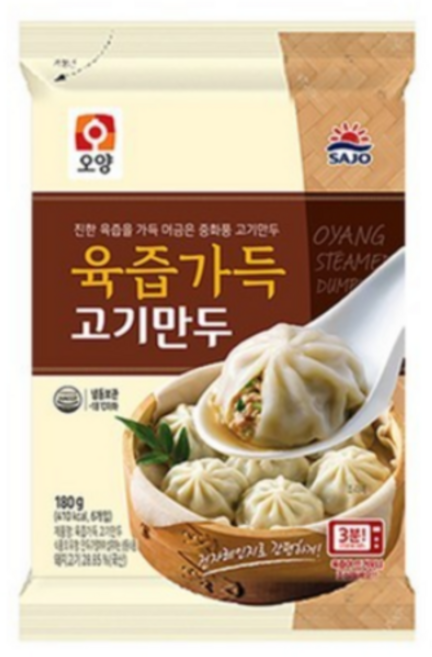 (사조오양) 육즙가득 고기만두, 180g, 20개