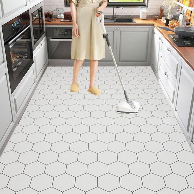 대형 가죽 5mm 주방 욕실 발매트 미끄럼방지 방수 다용도 커팅 가능 매트, A002, 1개