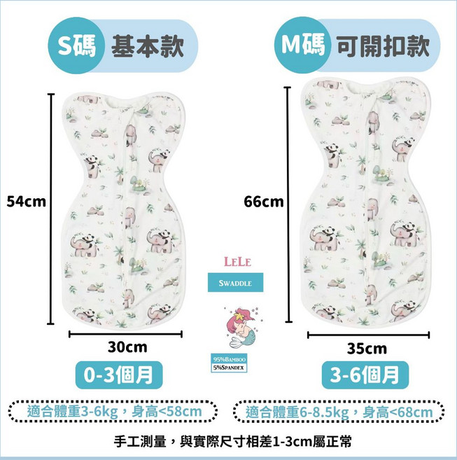 LELE 蝴蝶包巾 竹纖維嬰兒防驚跳包巾