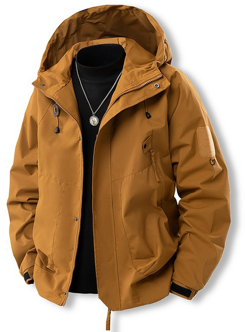 JDUDS 男女同款情侶風衣衝鋒外套 防風防潑水 秋冬外套 登山服