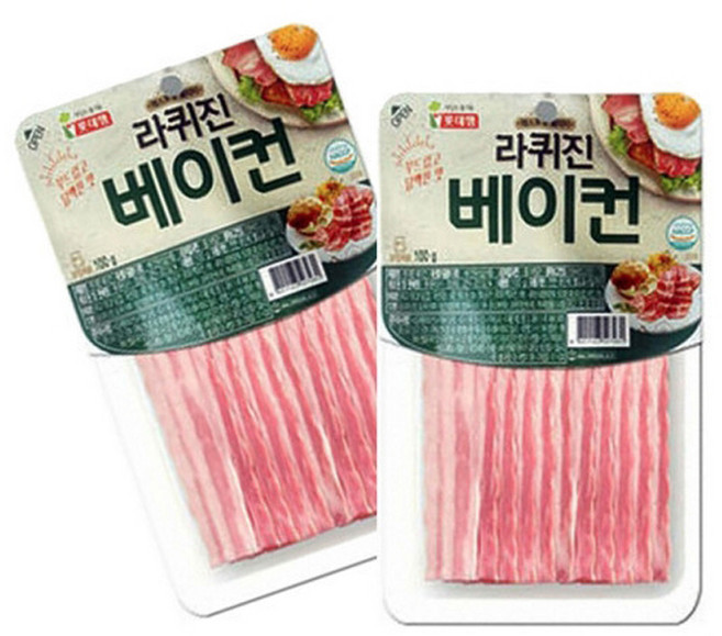 롯데 롯데햄 라퀴진 베이컨 85g 10개