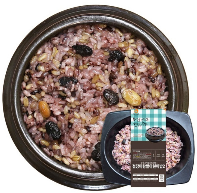 하이미소 절당미랑2단계 발아 현미 밥 즉석 단백질 건강 식단 저염 저당 저속노화 210g X 7팩