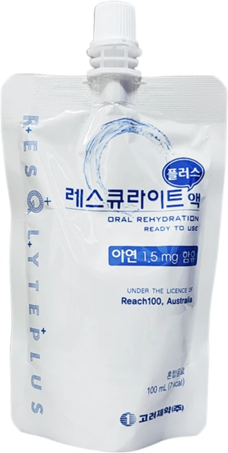고려제약 레스큐라이트 플러스액 마시는 포도당 비타민 혼합음료 어린이, 3개, 100ml - 쿠팡