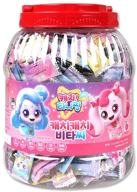 알쏭달쏭 캐치티니핑 캐치캐치비타씨, 500정, 1개 - 쿠팡