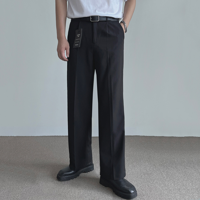 [YKK] 무지샵 남자 링클프리 스판 와이드 슬랙스 빅사이즈 S~4XL