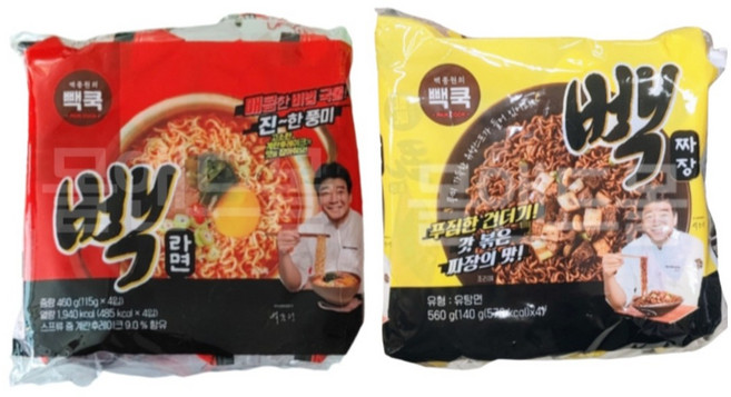 빽쿡 빽라면 460g + 빽짜장 560g, 1개