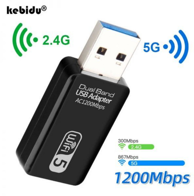 PC 노트북용 와이파이 동글 수신기 랜 이더넷 어댑터 5G USB 3.0 1200Mbps 무선 네트워크 카드, 5.150Mbps 2.4G MT7601, 5) 150Mbps 2.4G MT7601