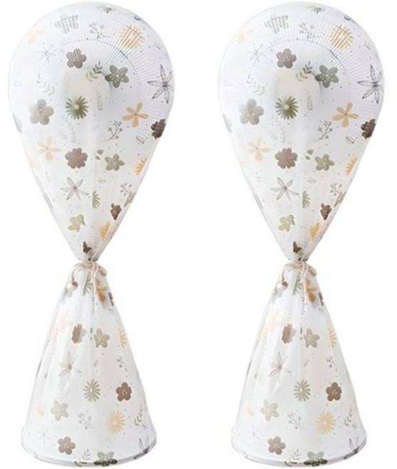 더자카 패턴 스탠드 선풍기 보관커버 2개, A타입