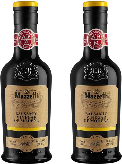 모데나 골드 라벨 PGI의 마제티 발사믹 식초 부드럽고 균형 잡힌 담그기에 완벽 오크 8 45온스 병 2팩 에서 숙성됨