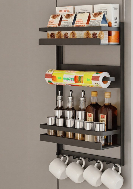 클릭핏 모두수납 냉장고 초강력 자석선반, 1개, 그레이