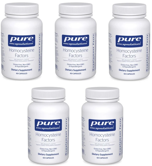 퓨어 인캡슐레이션 호모시스테인 팩터 Homocysteine Factors 60캡슐 x5개, 5개, 60정 - 쿠팡