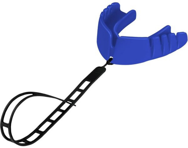 OPRO 스냅핏 스트랩 즉석 피팅 성인 및 청소년 스포츠 마우스가드 축구용 껌 실드 하키 라크로스 럭비 MMA 복싱 기타 접촉 전투, Blue, Youth (Up to Age 11), Blue