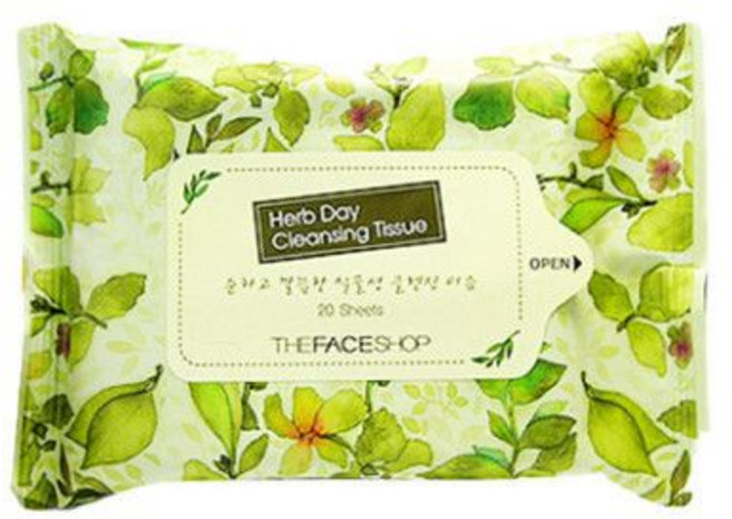 더페이스샵 허브데이 클렌징 티슈 20매, 1개