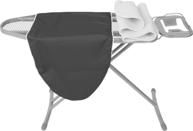 스탠드 다리미판 커버+패드 (100 x 40cm) 블랙 (다리미판 미포함), 1개