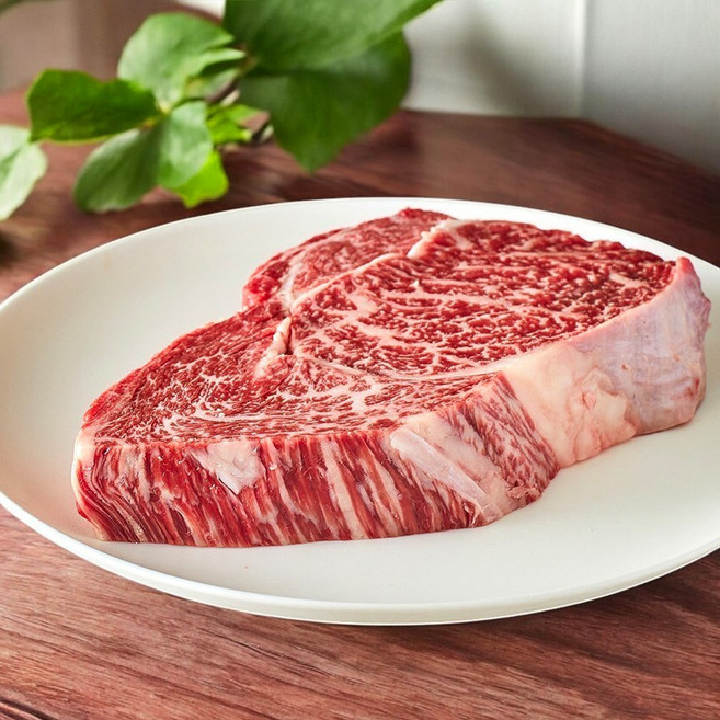 1++꽃등심 투쁠 한우 마장동 소고기 300g 구이용 스테이크용 모듬 선물용, 1개