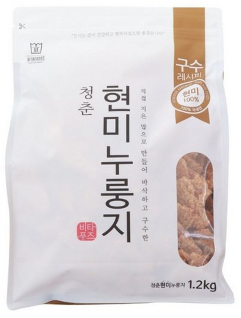 비타푸즈 청춘현미누룽지, 1.2kg, 3개
