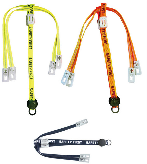 안전모 턱끈 패션턱끈 형광 주황 군청 작업모, 1개, 곤색