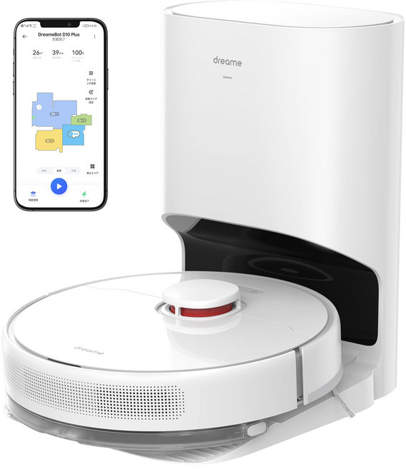 Dreame D10Plus 4000Pa LDS Wi-Fi Alexa APP 로봇 청소기 자동 쓰레기 수집 물 닦아 대응