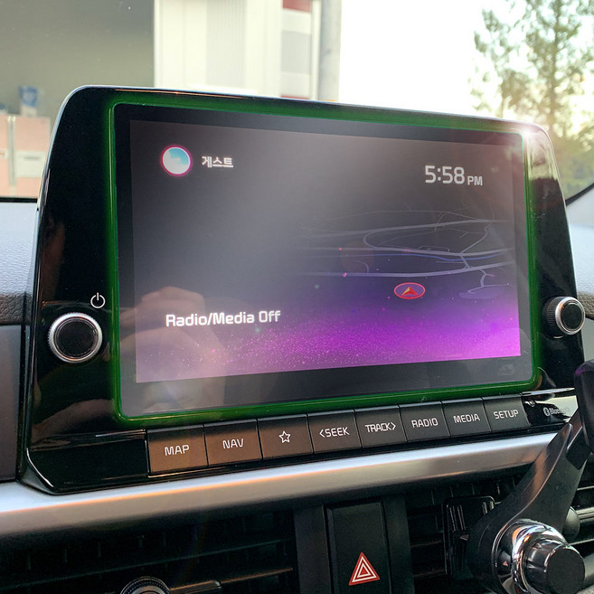 [비브랜드] 피그파인더 8인치 전용 네비게이션 액정 화면 생활 기스 오염 보호 방지 데칼 스티커 튜닝 몰딩 가드 용품 2021 모닝어반 호환, 1개, 모닝어반_네비필름