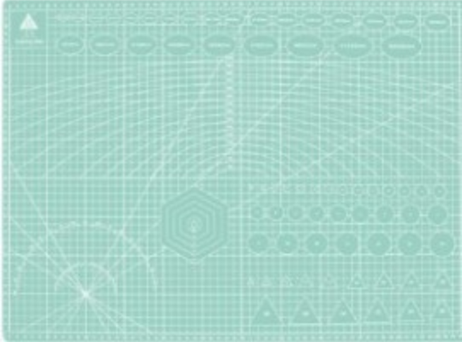 블링오피스 양면 데스크 컷팅 매트, 민트