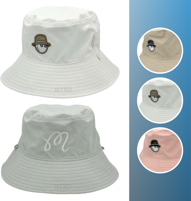 말본 모자 리버시블 버킷햇 벙거지, 1개, 02.오프화이트