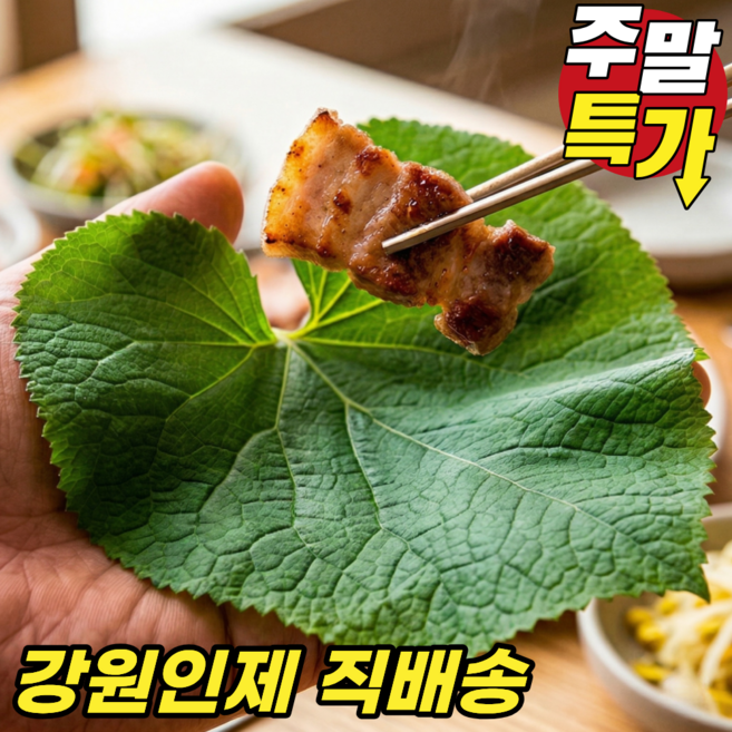 [한정수량 초특가] 강원도 곰취 눈꽃곤달비 곰취나물 당일수확 산지직송, 1kg, 1개