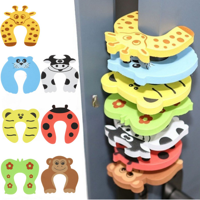 아트위브 문 닫힘 방지 애니멀 도어쿠션 도어스토퍼, 믹스, 7개