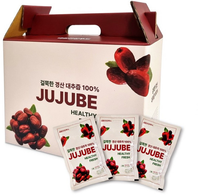 대원건강푸드 걸쭉한 전통 경산 대추즙 과육듬뿍 진한 대추즙, 100ml, 50봉