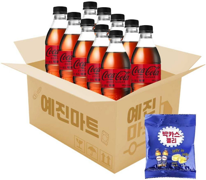코카콜라 제로 업소용 500ml 10PET +박카스젤리 1개입 ala664mq