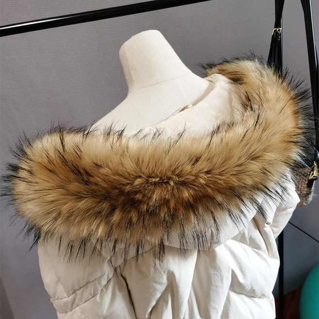 라쿤털 여우털 리폼 폭스퍼 패딩 교체 페이크 후드 모자털 겨울