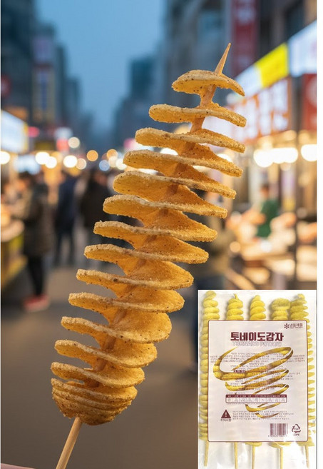 [523] 토네이도 회오리 감자 750g, 1개