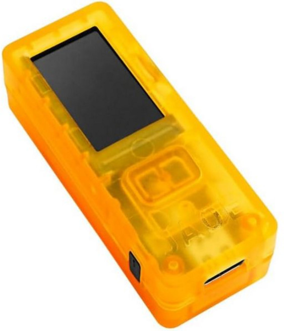 Blockstream Jade 비트코인 하드웨어 지갑 카메라 블루투스 USB C 240mAh 배터리 오프라인 보호 투명, Transparent Orange