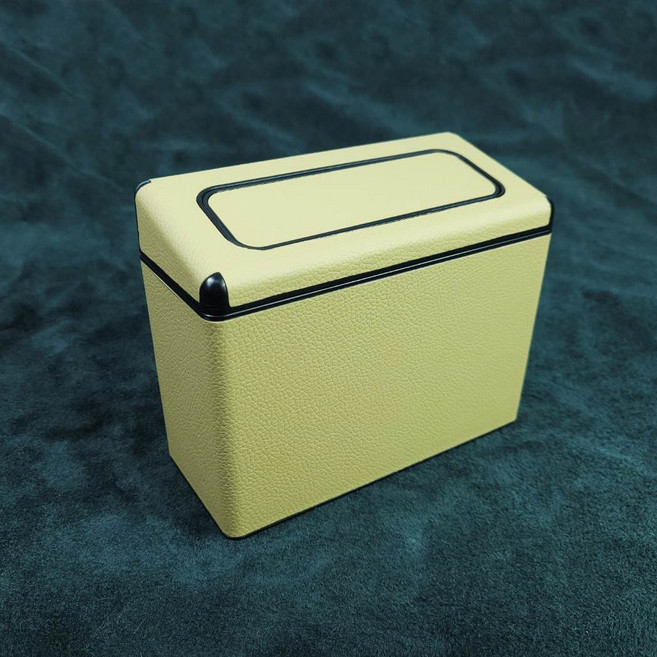 자동차 차량용 쓰레기통 앞좌석 뒷자석 휴지통 걸이, 1개, 베이지