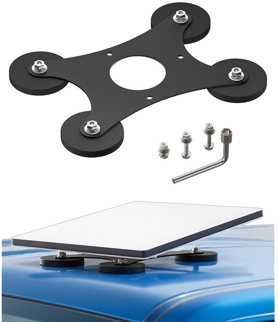 스타링크 미니 마운트 마그네틱 자동차 액세서리 루프 키트 RV 트럭 여행 트레일러용 손잡이가 있는 접시 선루프 마운팅 키트