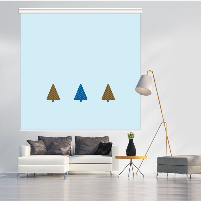 [아르테홈] 실사 암막롤스크린 (나무1 하늘나무)