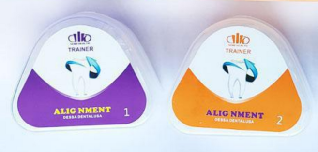 이갈이 방지 셀프 마우스피스 치료 치아 교정 앞니 부분 교정기, 1개, 1단계+2단계