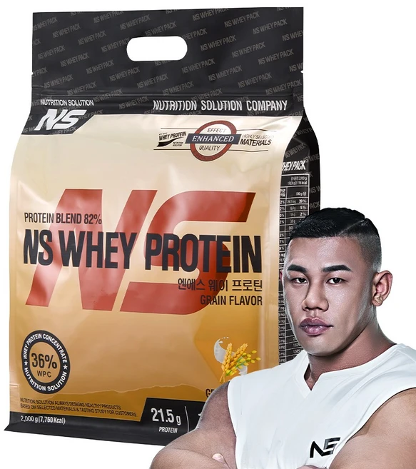 NS 웨이 프로틴 곡물맛 헬스보충제 단백질보충제, 2kg, 1개 - 쿠팡