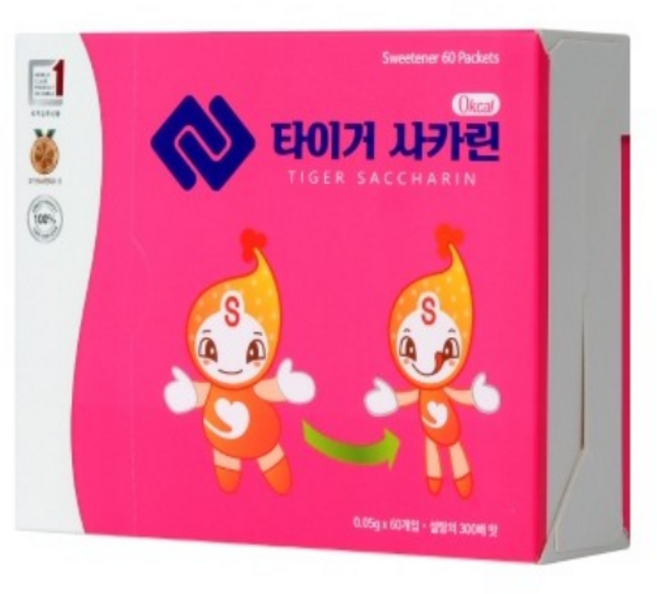 타이거사카린 칼로리컷 다이어트설탕 당뇨 혈당제로 0칼로리 다이어터필수품 과일청설탕, 3g, 3개