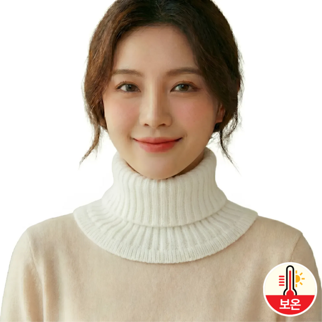 메모샵 따뜻한 페이크 봄 목폴라 넥워머 레이어드 목토시