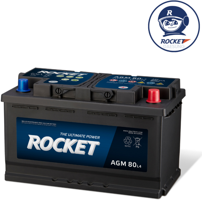 델코 AGM 80L 펠리세이드 스포티지 QL 올 뉴 투싼 쏘렌토 MQ4 카니발 4세대 그랜저 IG HG 배터리, 로케트 AGM80 L4, 공구대여안함+폐배터리반납조건, 1개
